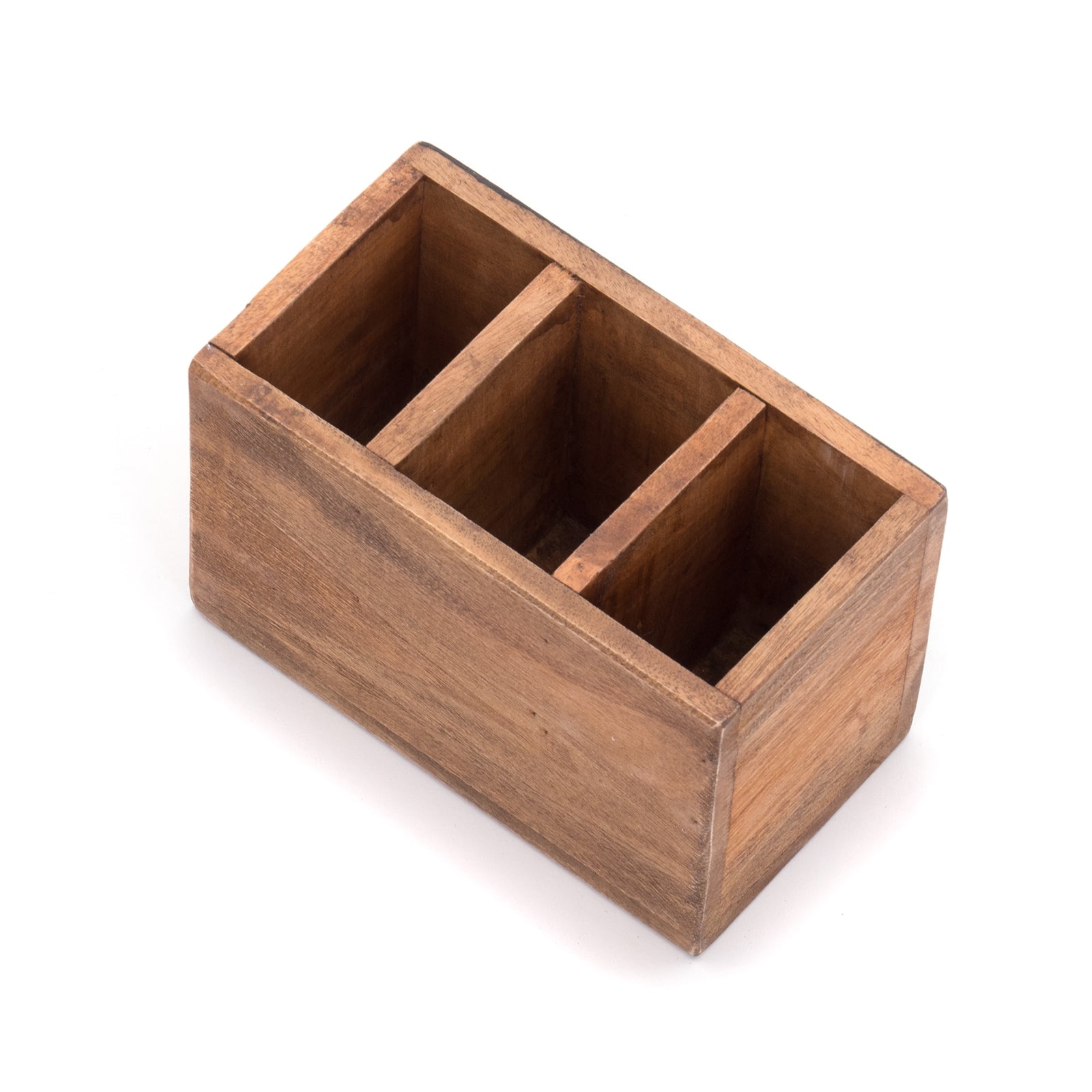 BESTECKKASTEN mit Tafel | Mahagoni Holz, 18 cm | Tischbutler