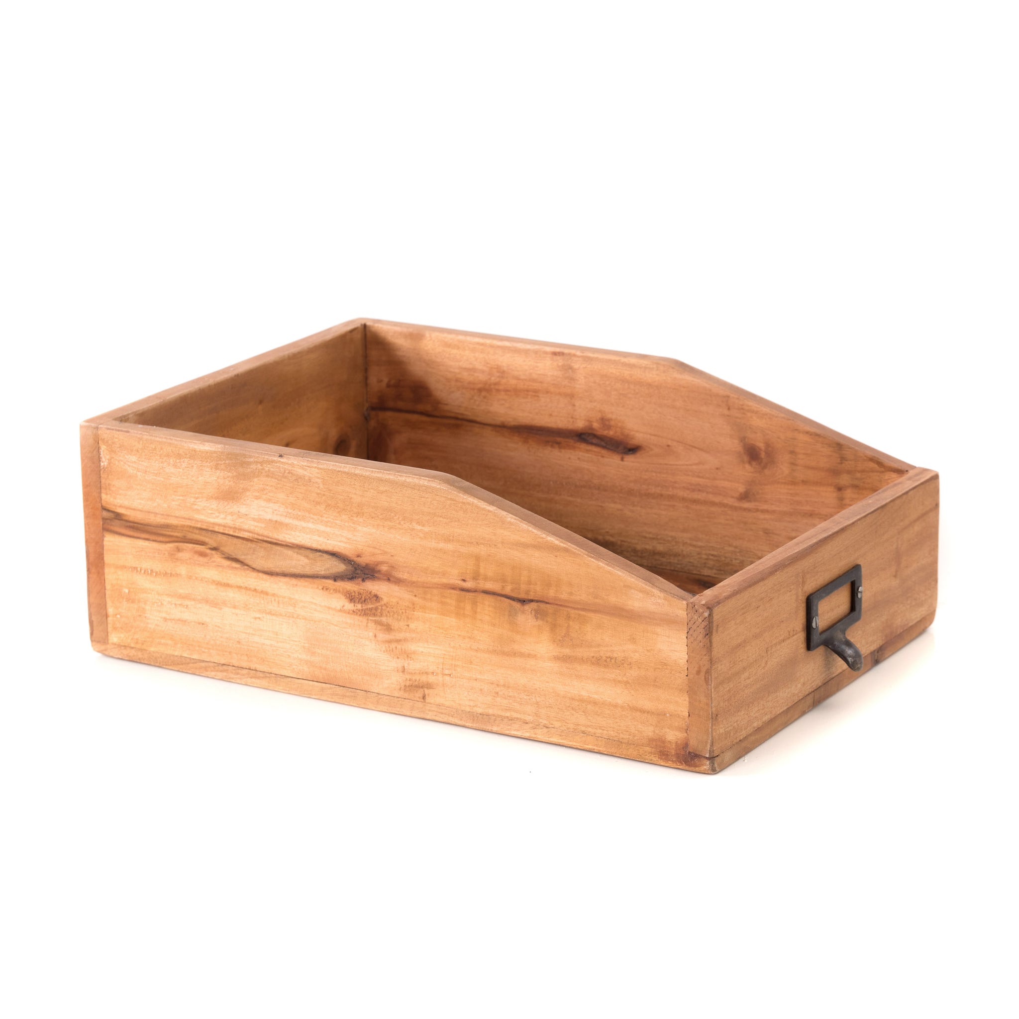 DOKUMENTENABLAGE "CARTA" | Mahagoni, 33x24x12 cm (TxBxH) | Holzablage