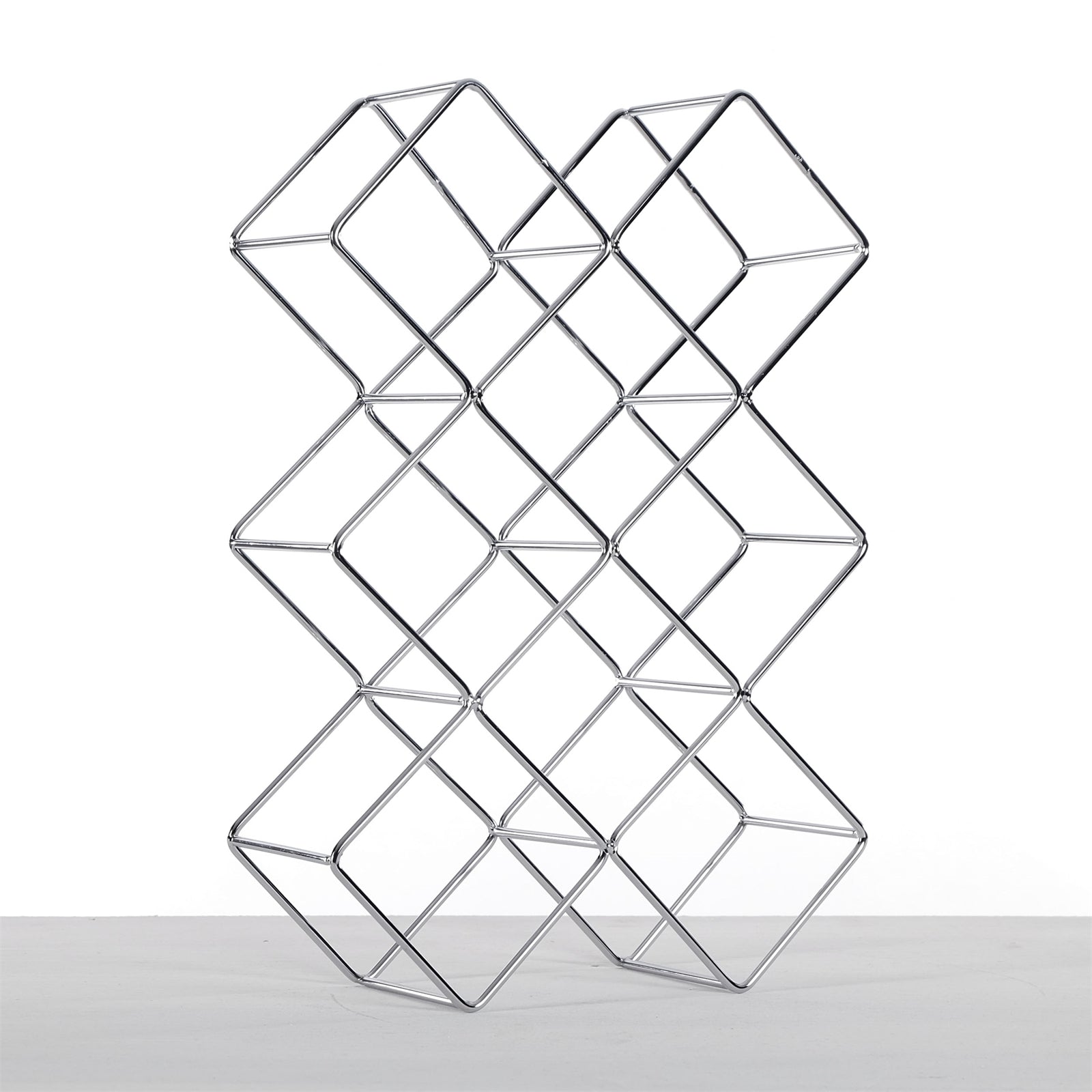 WEINFLASCHENHALTER "CUBE" | Metall, 37,5 cm | Weinregal