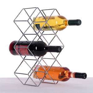 WEINFLASCHENHALTER "CUBE" | Metall, 37,5 cm | Weinregal