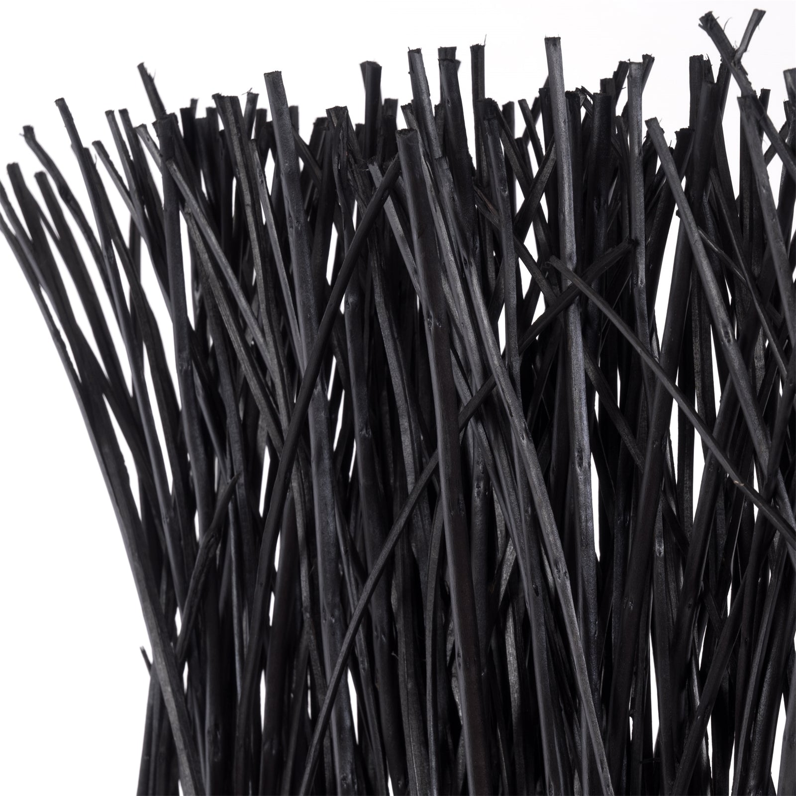 RAUMTEILER "NATURE" | schwarz, Weidenholz | Raumtrenner, Trennwand