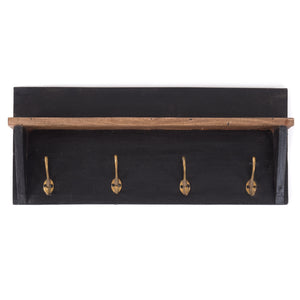 WANDGARDEROBE MIT REGAL "VINTAGE" | 60x26cm (BxH)  | Kleiderhaken