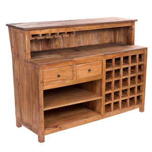 BARSCHRANK "PUREWOOD" | 150x110x55cm (BxHxT), Hausbar, Verkaufstresen