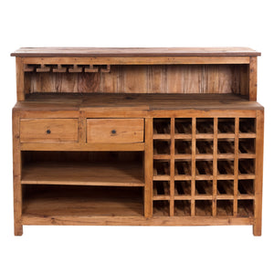 BARSCHRANK "PUREWOOD" | 150x110x55cm (BxHxT), Hausbar, Verkaufstresen