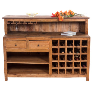 BARSCHRANK "PUREWOOD" | 150x110x55cm (BxHxT), Hausbar, Verkaufstresen