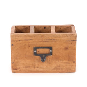 STIFTEHALTER "BOX 18" | Mahagoni, 19x12 cm (BxH) | Stiftebox