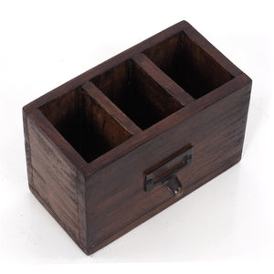 STIFTEHALTER "BOX 18" | Mahagoni, 19x12 cm (BxH) | Stiftebox