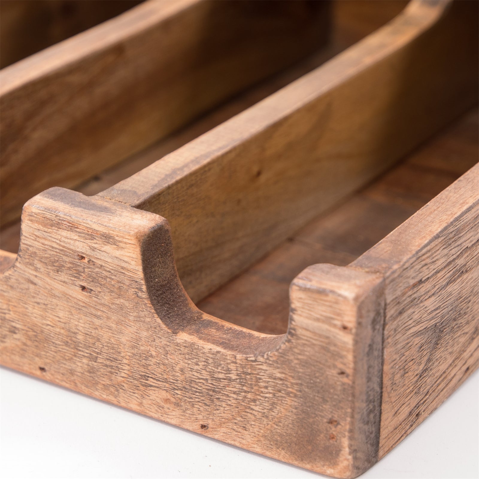 BESTECKKASTEN "PALU" | Mahagoni & Teak | rustikaler Organizer