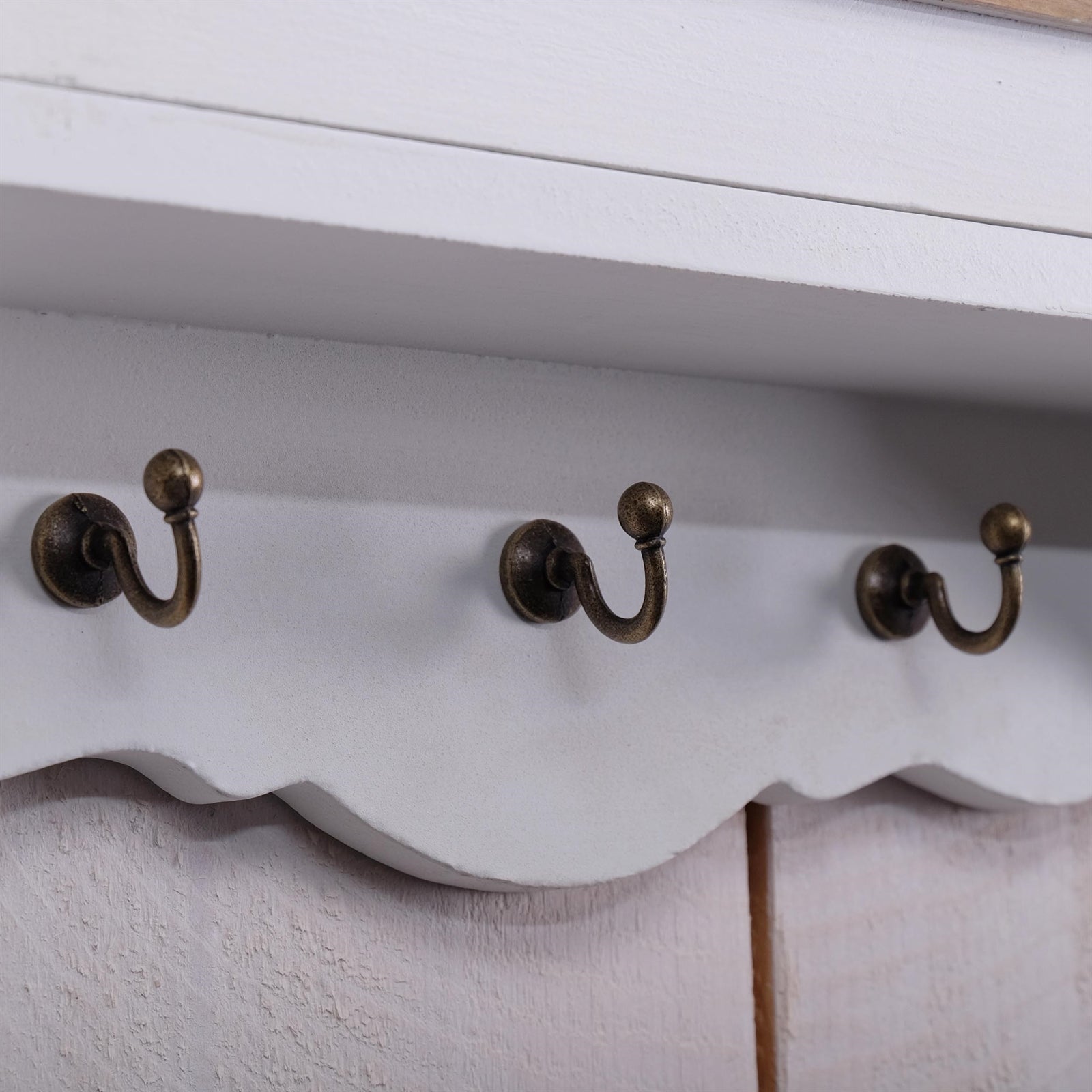 SCHLÜSSELSCHRANK "PAULA" | 48 cm, mit Spiegel | Shabby Chic