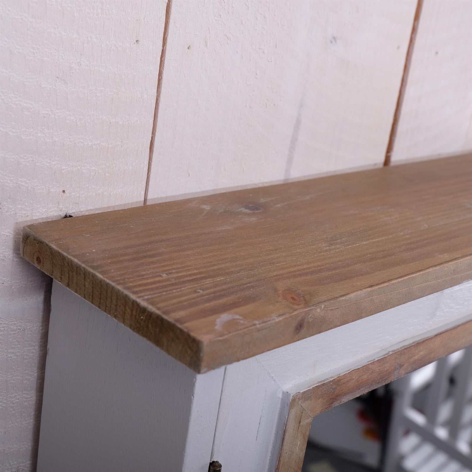 SCHLÜSSELSCHRANK "PAULA" | 48 cm, mit Spiegel | Shabby Chic