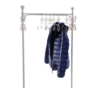 Kleiderbügel 6er Set "AMELIE" | Metall, weiß,  41 cm | Kleiderhaken