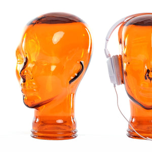 KOPFHÖRERSTÄNDER "TRANSPARENT ORANGE" | Kare Design 39953
