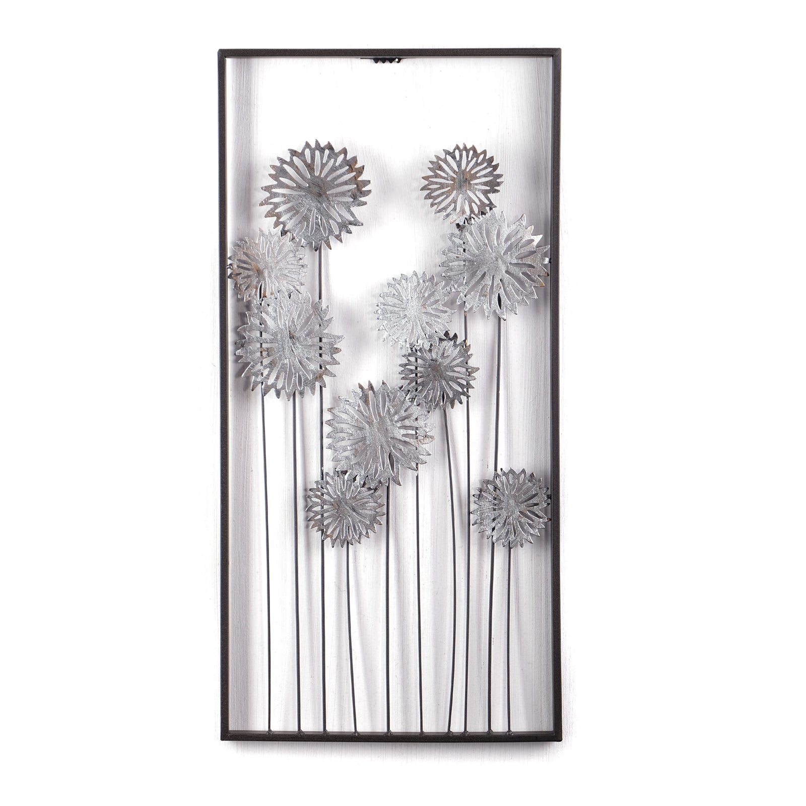 WAND DEKO "PURE FLOWERS" | Metall, 62 cm | Wanddekoration Blumen