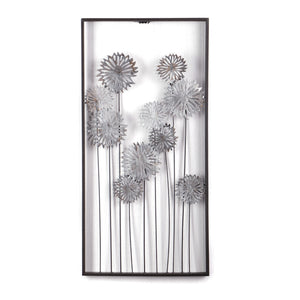 WAND DEKO "PURE FLOWERS" | Metall, 62 cm | Wanddekoration Blumen