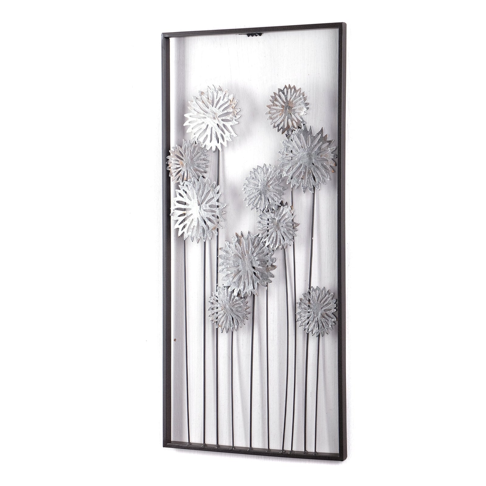 WAND DEKO "PURE FLOWERS" | Metall, 62 cm | Wanddekoration Blumen