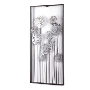 WAND DEKO "PURE FLOWERS" | Metall, 62 cm | Wanddekoration Blumen