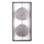 WAND DEKORATION "PURE LEAVES" | Metall, antik-silber, 61 cm | Wandbild