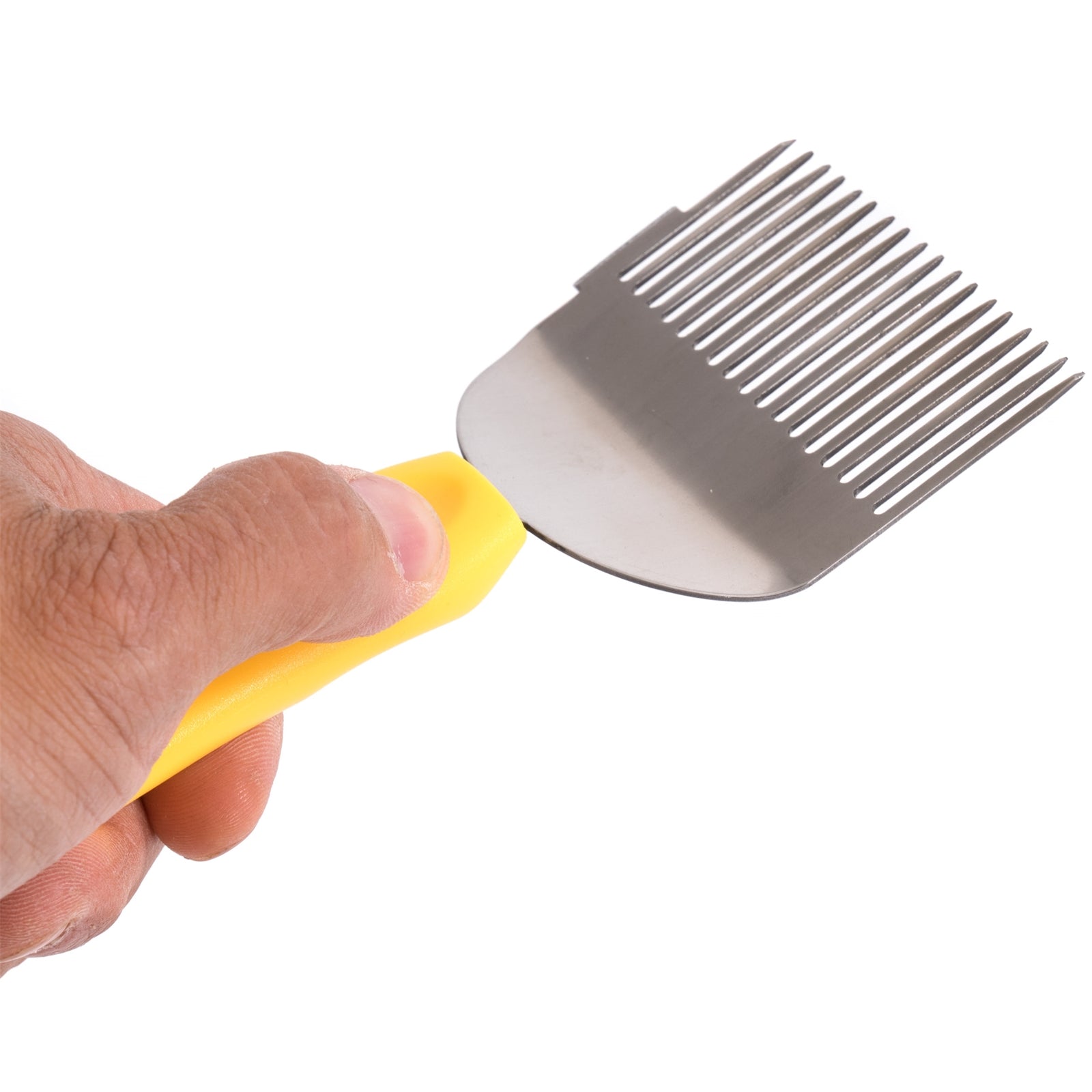 Entdeckelungsgabel BEEComb | 20 cm, gerade Nadeln, seitliches Messer