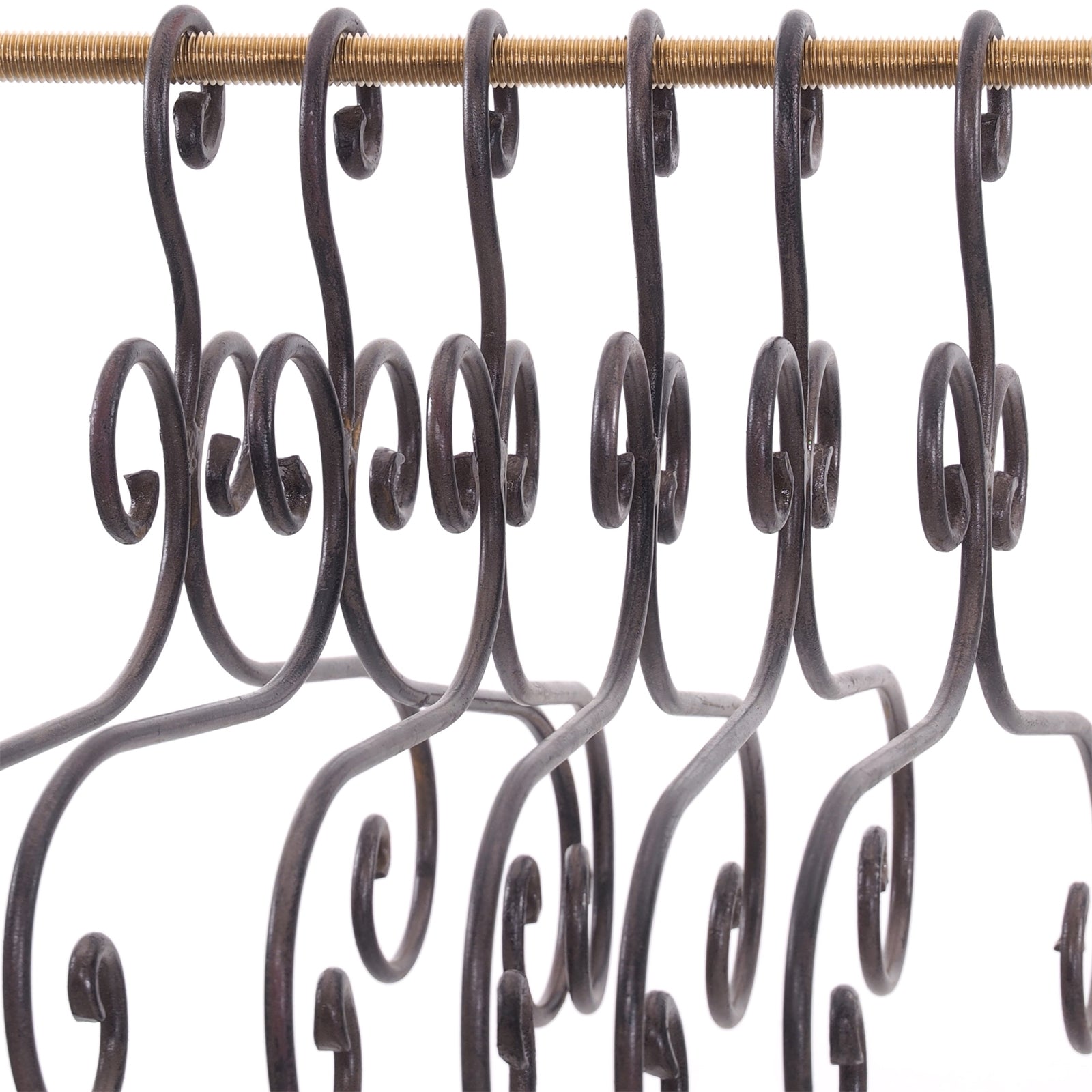 KLEIDERBÜGEL 6 ER SET "AMELIE" | Metall, braun, 41cm | Kleiderhaken