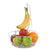 METALL OBSTKORB "FRESH" | Ø 25 cm, mit Bananenhaken | Früchtekorb