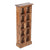RUSTIKALES CD & BÜCHERREGAL NATURE | 94x36cm(HxB) Holzregal 10 Fächer