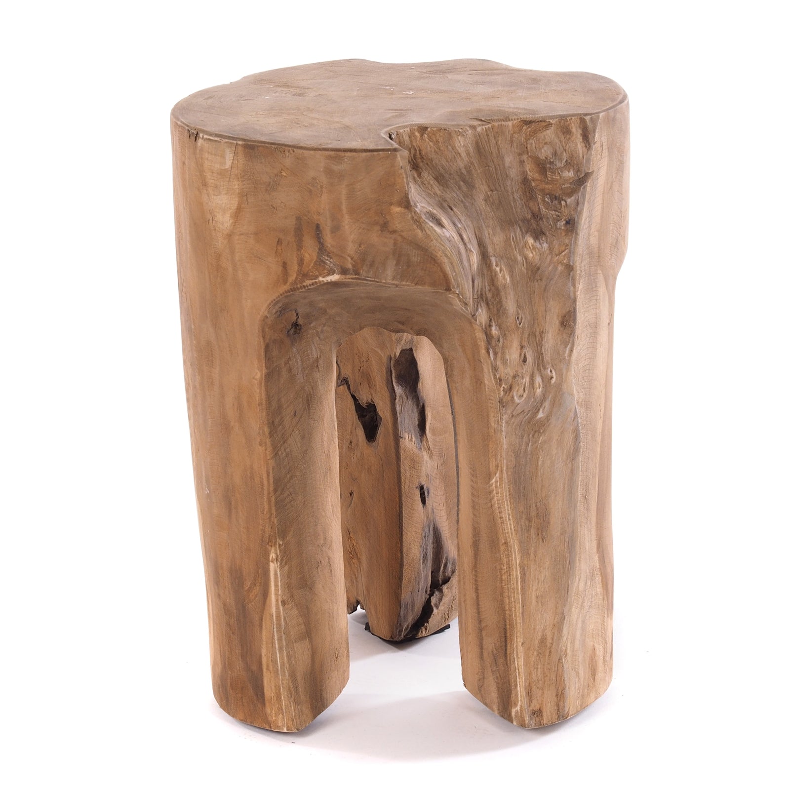 BAUMSTAMM HOCKER "LOG" | 41x29 cm (HxB), natur | Sitzhocker