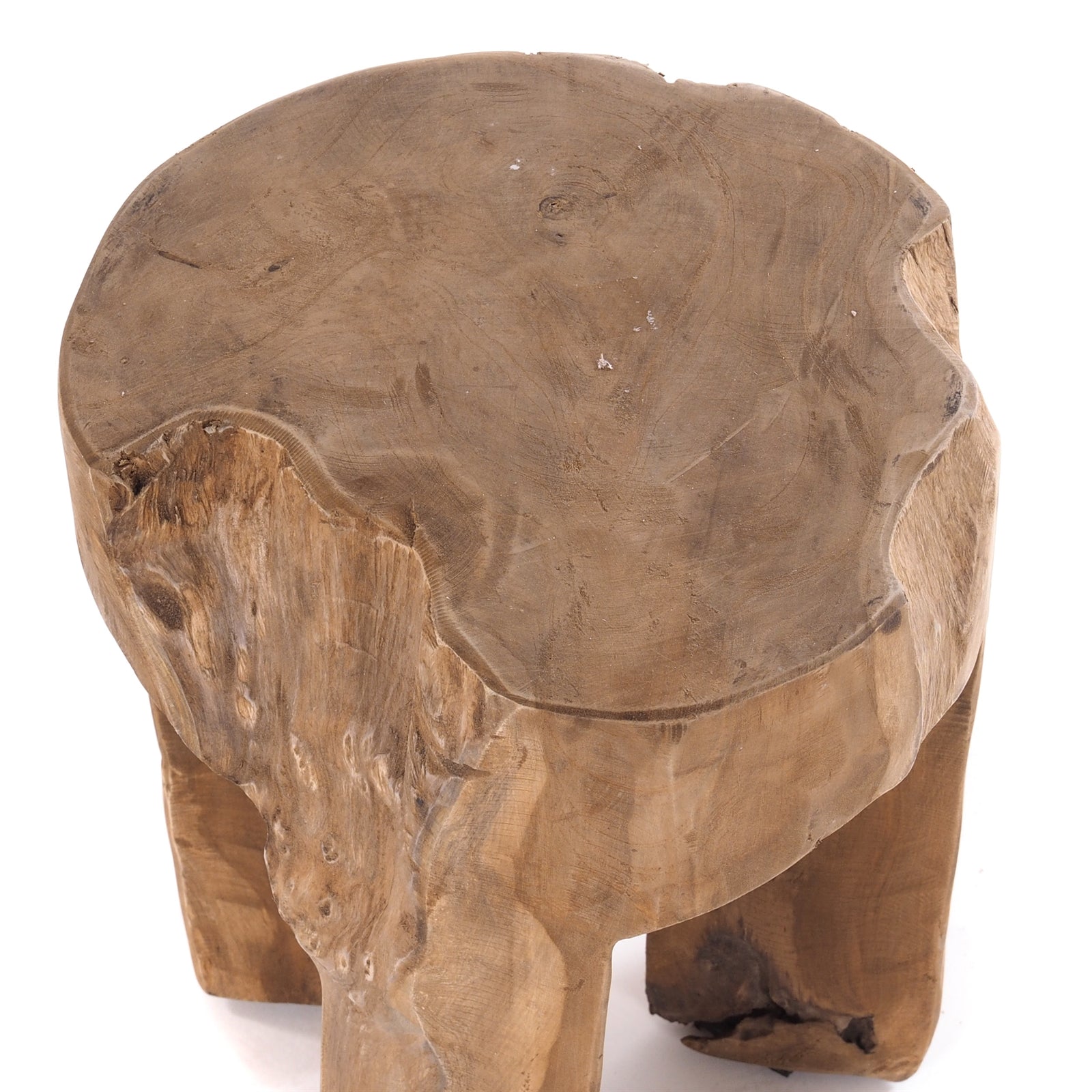 BAUMSTAMM HOCKER "LOG" | 41x29 cm (HxB), natur | Sitzhocker