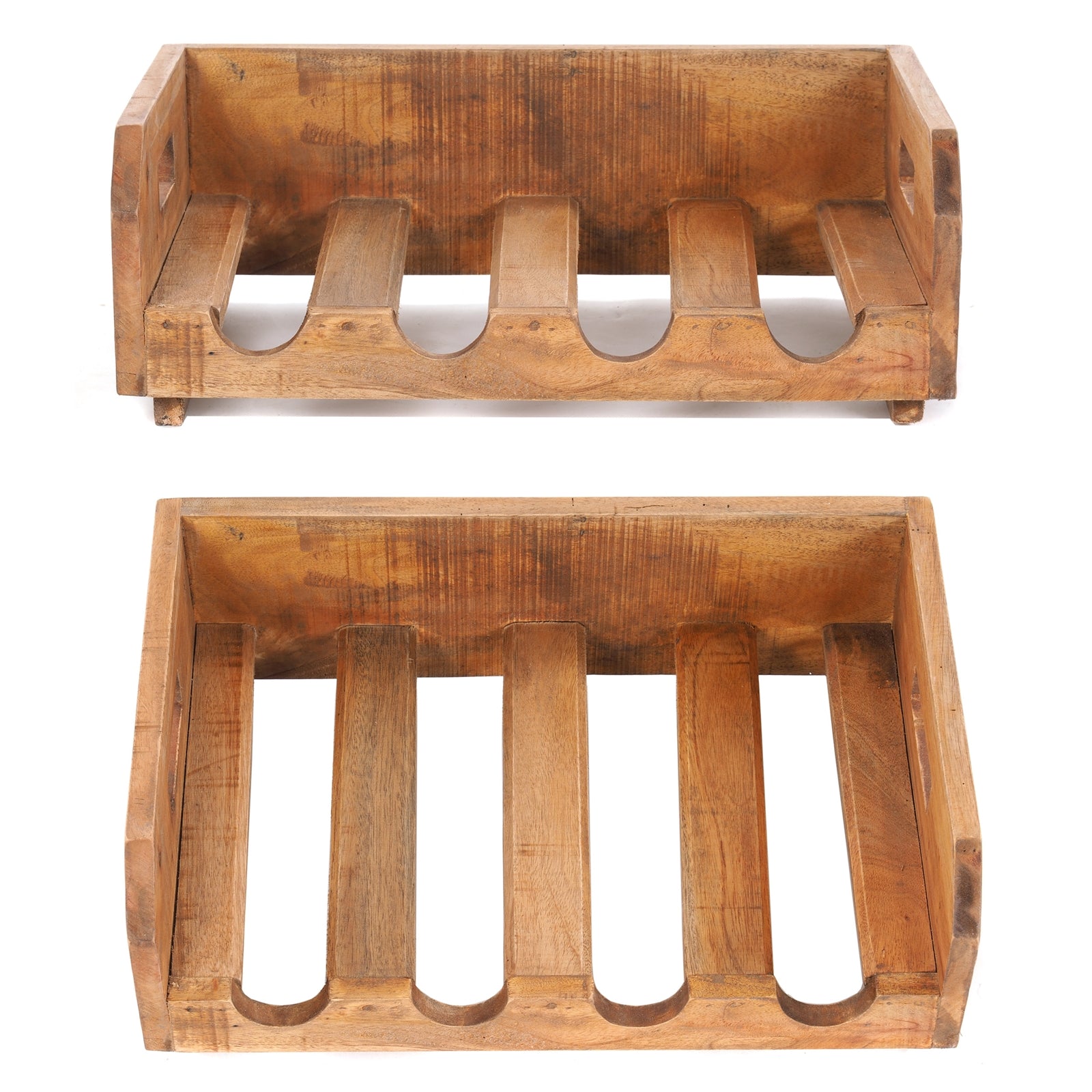 FLASCHENREGAL "BUILDER" | 46x30x15 cm, Altholz | Weinregal