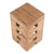 SITZHOCKER "BRICK" | 48x29cm (HxB), Mahagoni | Holzhocker