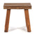 SITZHOCKER "RUSTIC" | 41x42x24cm (HxBxT), Teak | Holzhocker