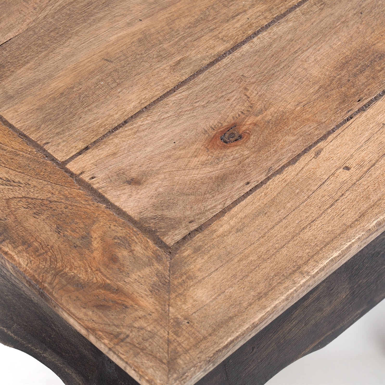 3ER OPIUMTISCH SET "SHISHA" | natur schwarz | Beistelltisch