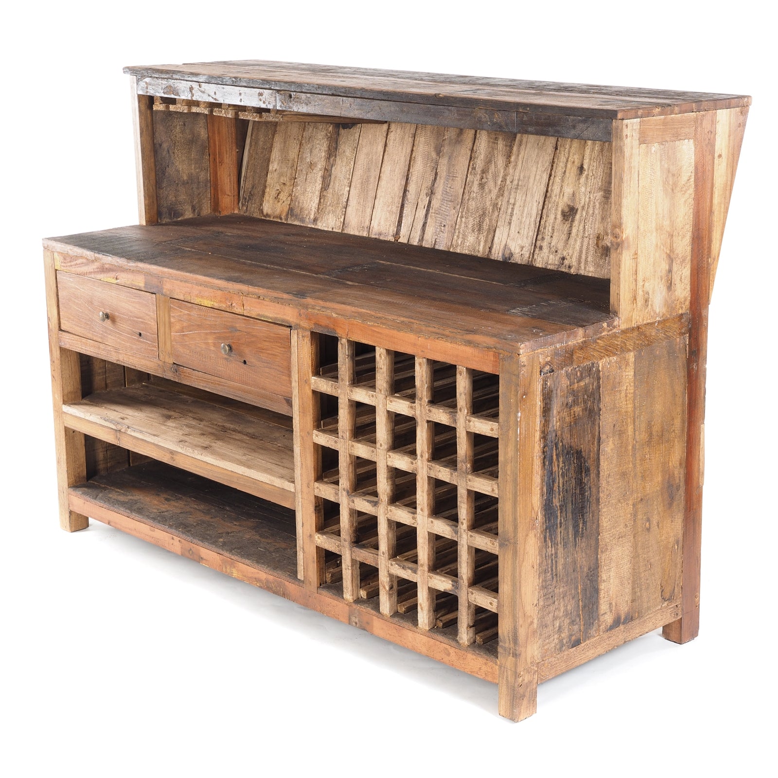 BARSCHRANK "PUREWOOD" | 150x110x55cm (BxHxT), Hausbar, Verkaufstresen