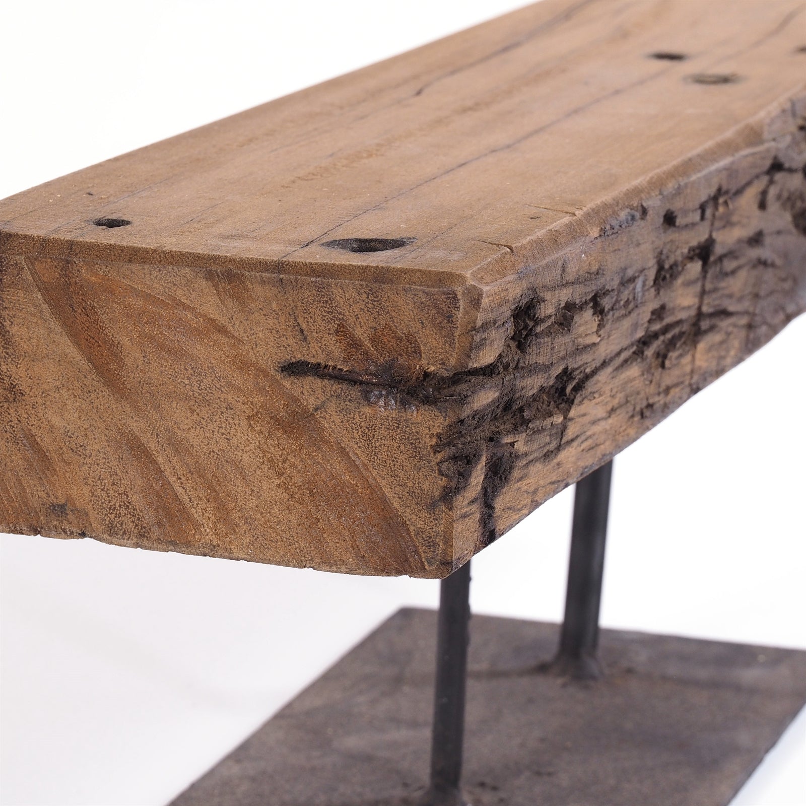 RUSTIKALER KERZENSTÄNDER "CASTLE 60" | Teakholz, 60 cm | Dekoration