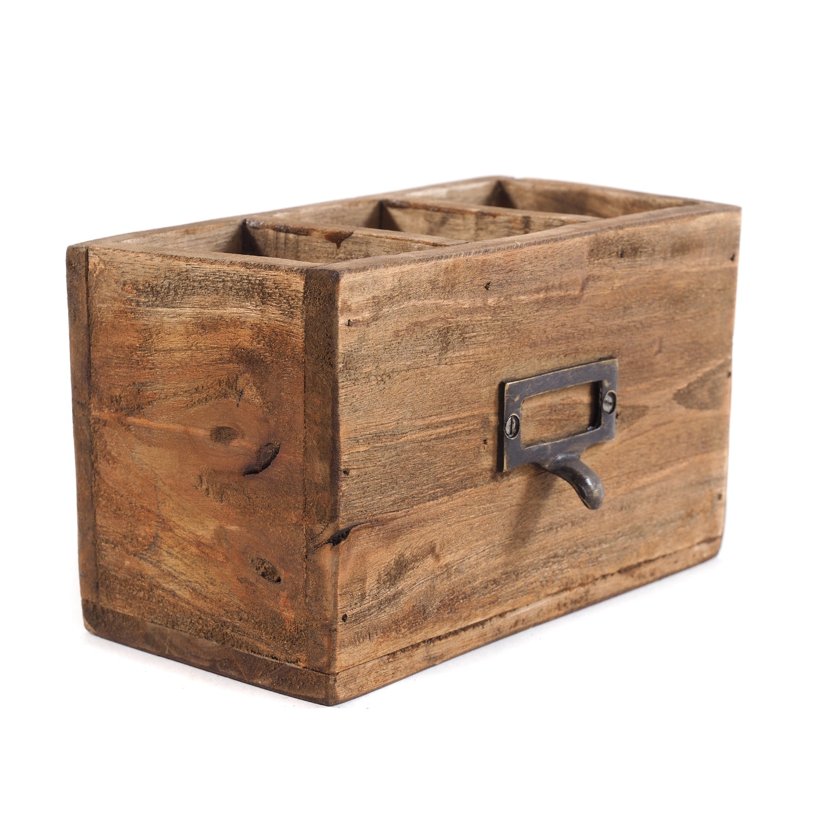 STIFTEHALTER "BOX 18" | Mahagoni, 19x12 cm (BxH) | Stiftebox
