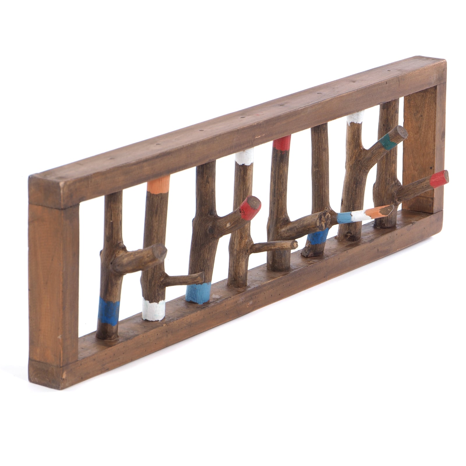 WANDGARDEROBE TREIBHOLZ UNIKAT | 80x22cm (BxH), Garderobe, Hakenleiste mit Ästen