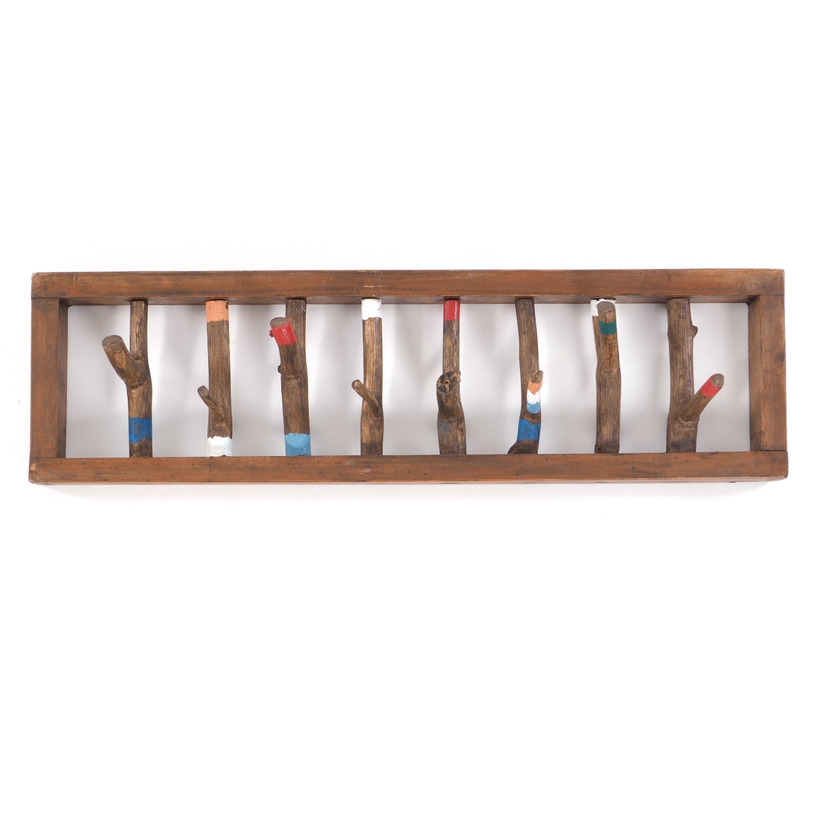 WANDGARDEROBE TREIBHOLZ UNIKAT | 80x22cm (BxH), Garderobe, Hakenleiste mit Ästen