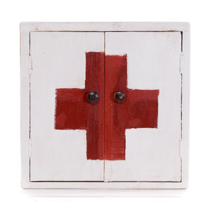 MEDIZINSCHRANK "MEDIC" | 35x35x13 cm, Mahagoni | Wandschrank