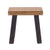 SITZHOCKER "RUSTIC" | 41x42x24cm (HxBxT), Teak | Holzhocker