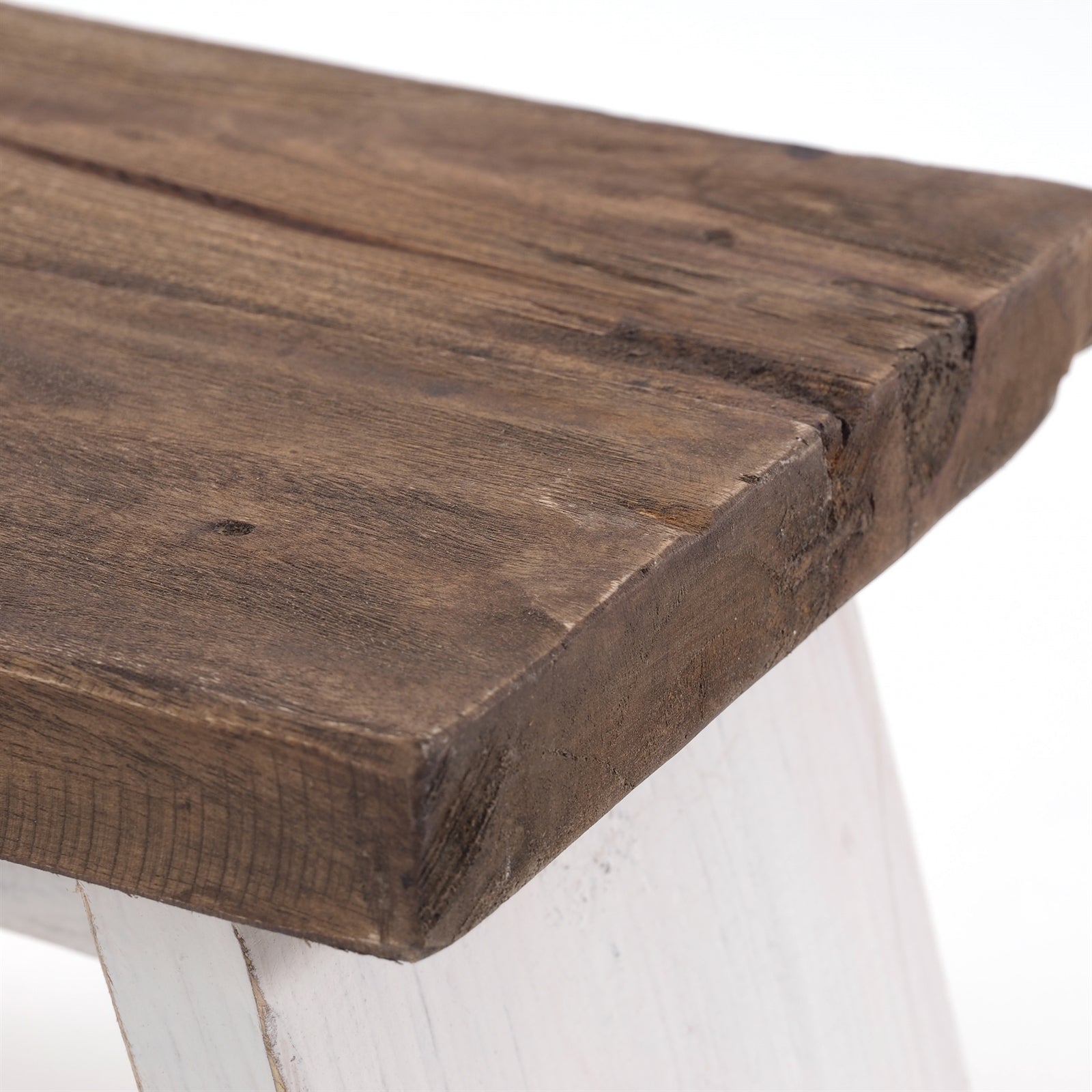 NOSTALGISCHER FUßHOCKER "SCHEMEL" | Mahagoni | Holzhocker