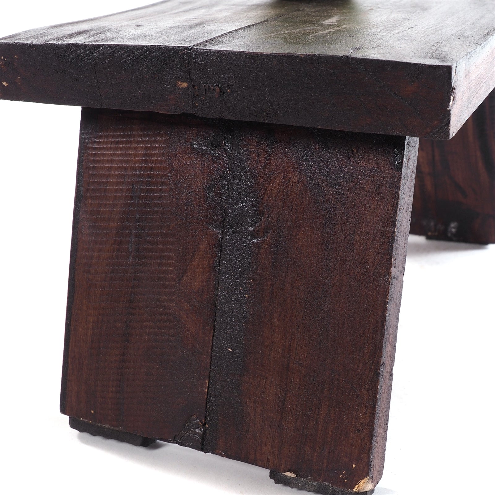 NOSTALGISCHER FUßHOCKER "SCHEMEL" | Mahagoni | Holzhocker