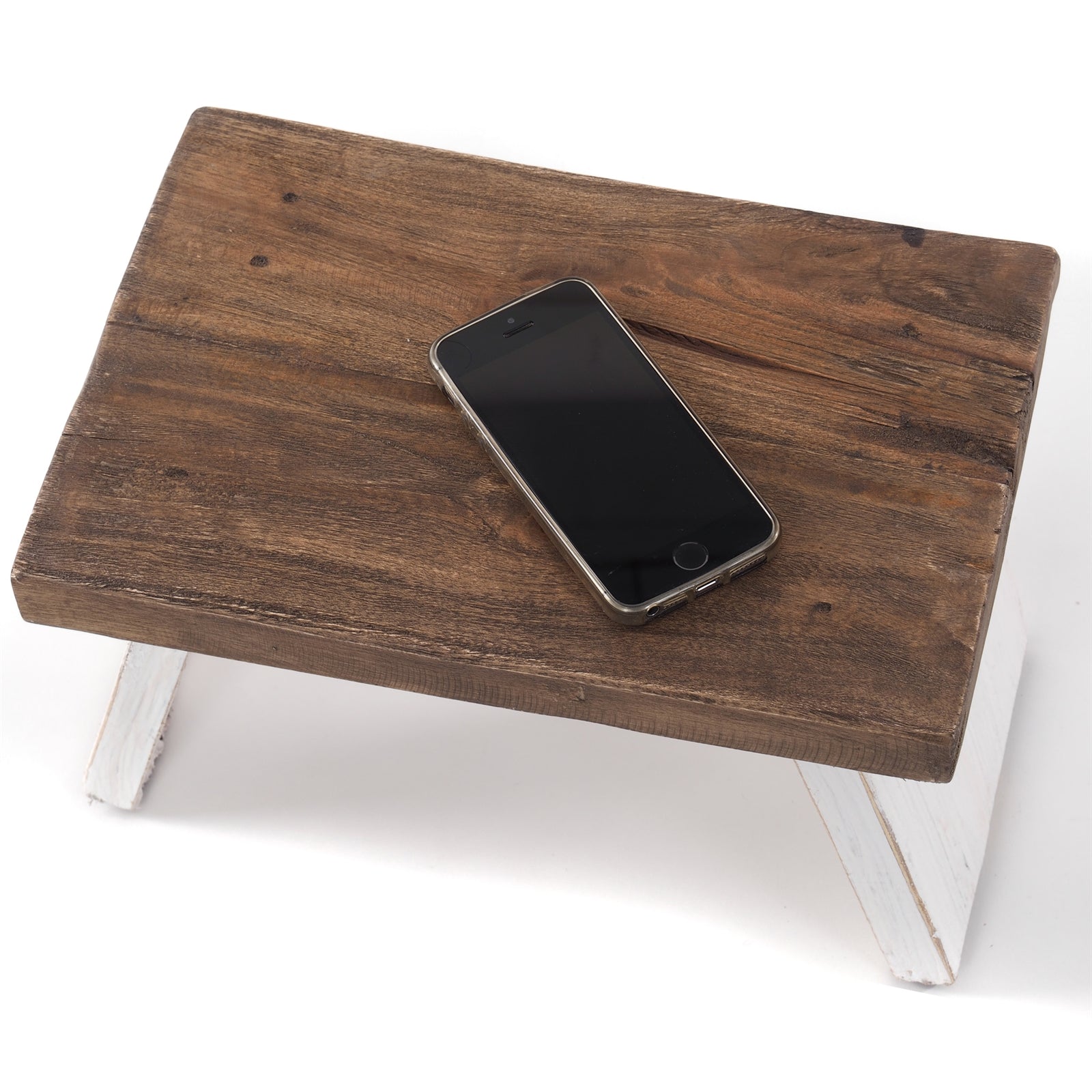 NOSTALGISCHER FUßHOCKER "SCHEMEL" | Mahagoni | Holzhocker