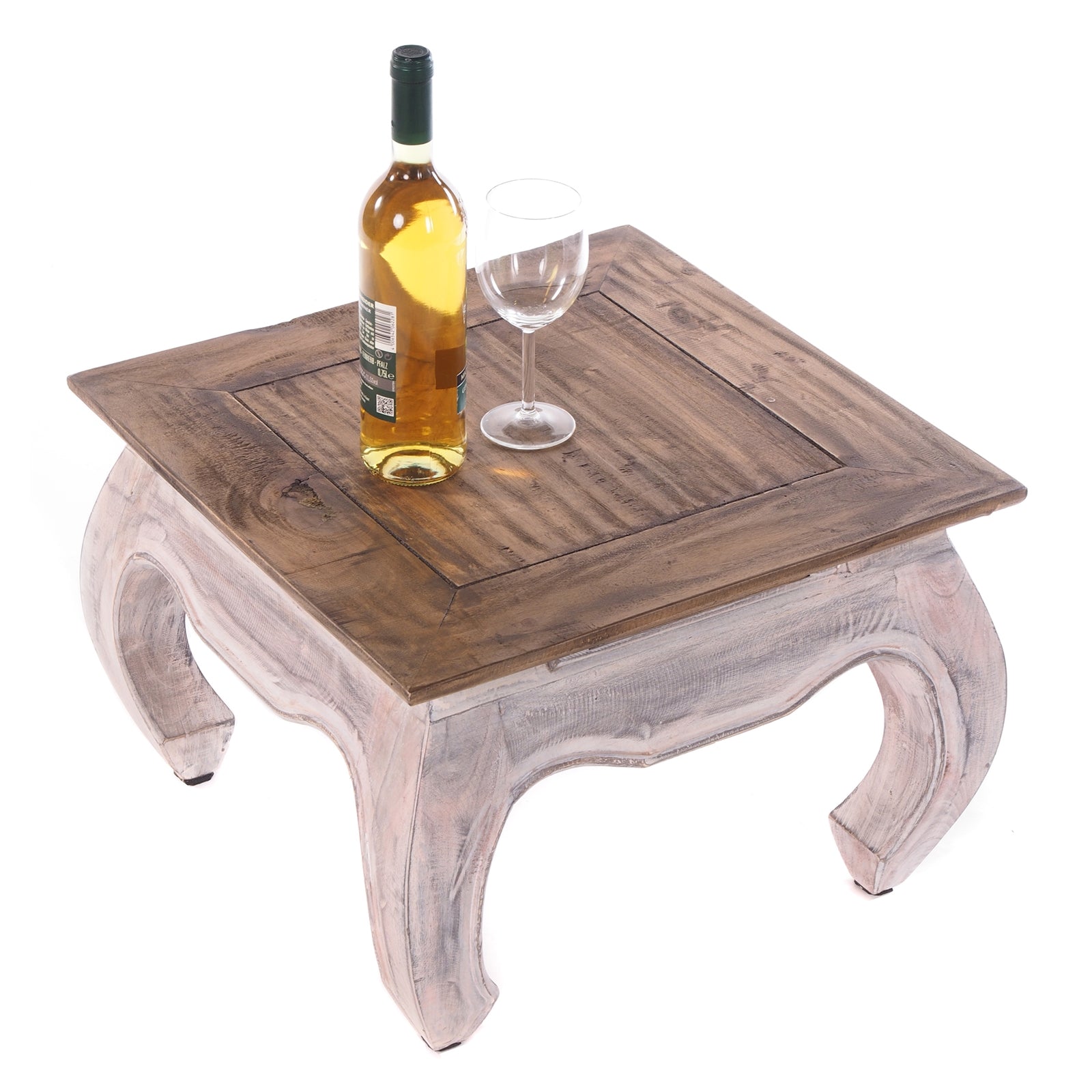 OPIUMTISCH "EAST 50" | 50x50x35cm, Mahagoni | Beistelltisch