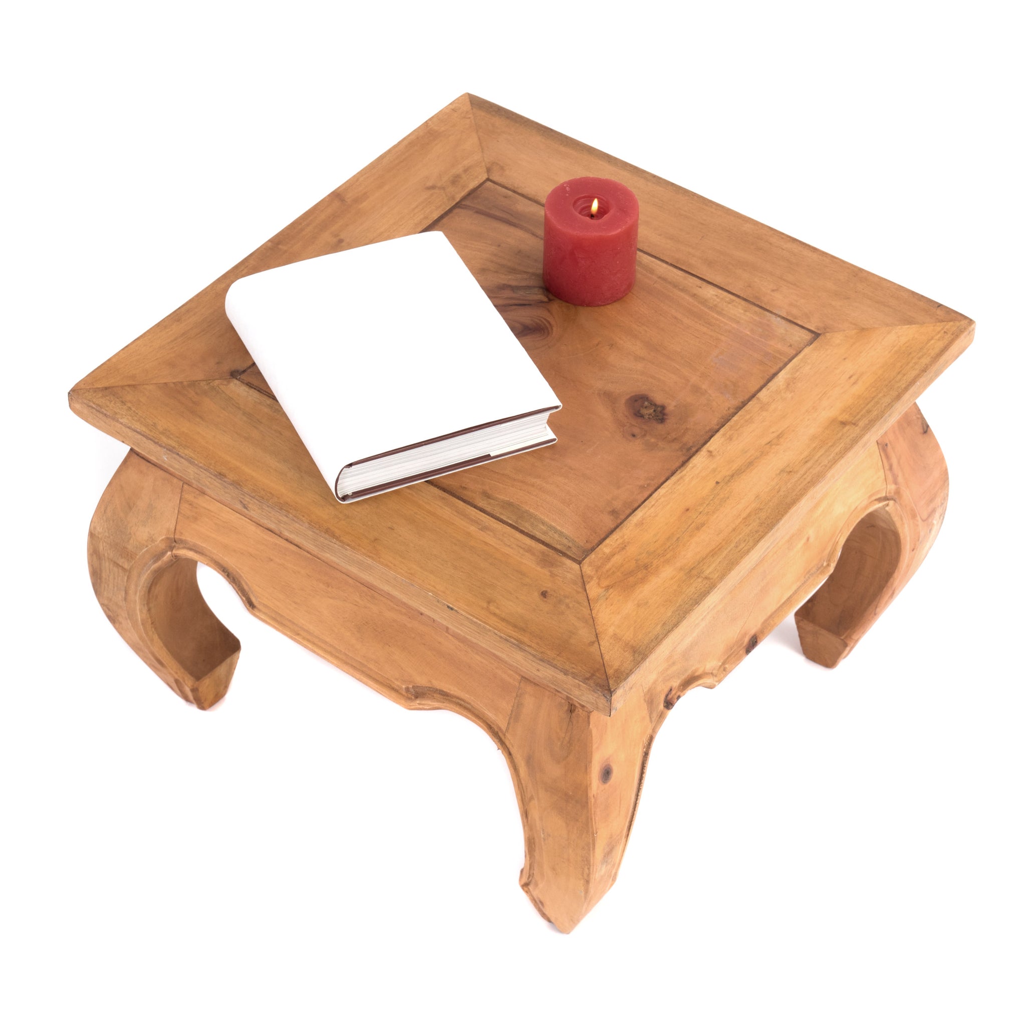 OPIUMTISCH "EAST 50" | 50x50x35cm, Mahagoni | Beistelltisch