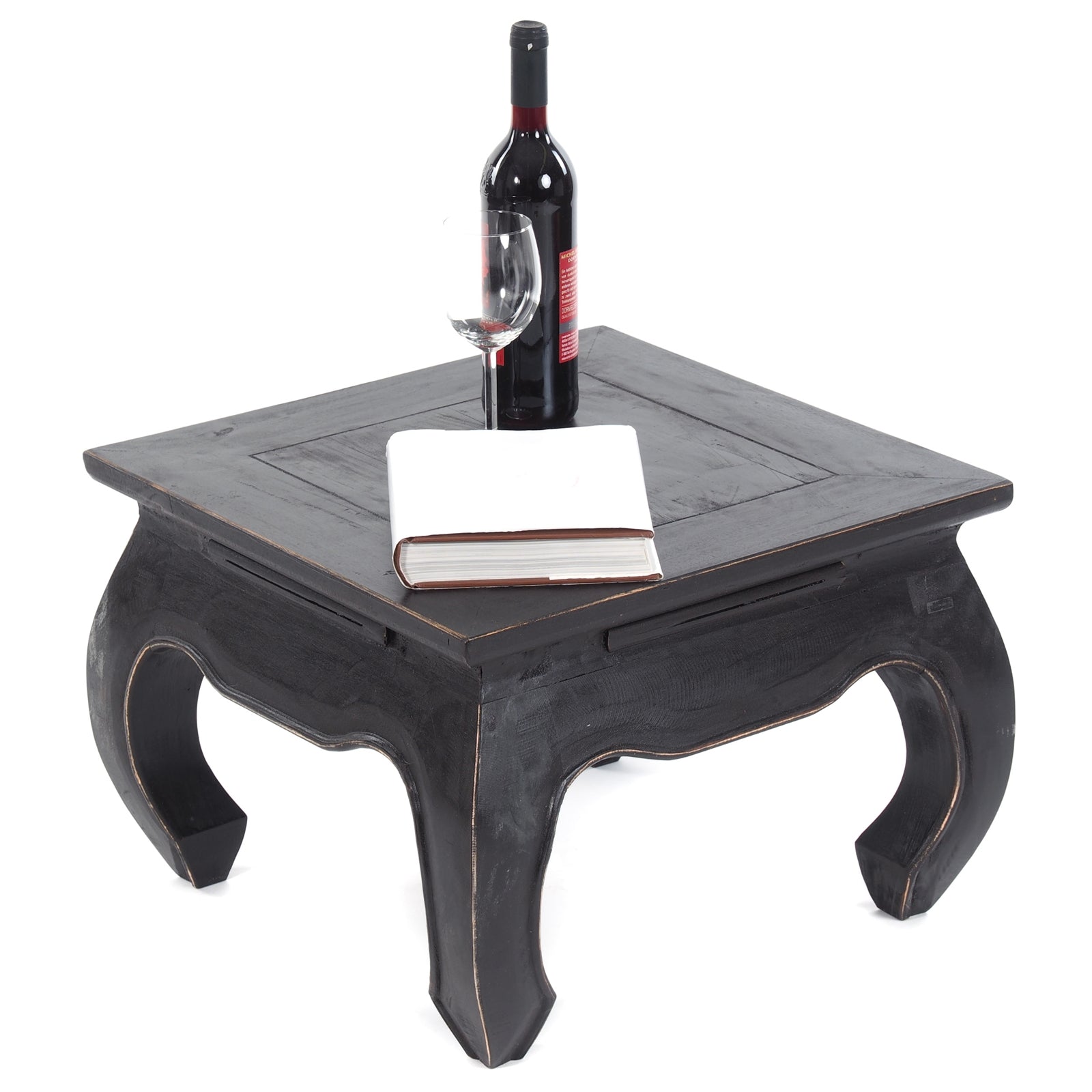 OPIUMTISCH "EAST 50" | 50x50x35cm, Mahagoni | Beistelltisch