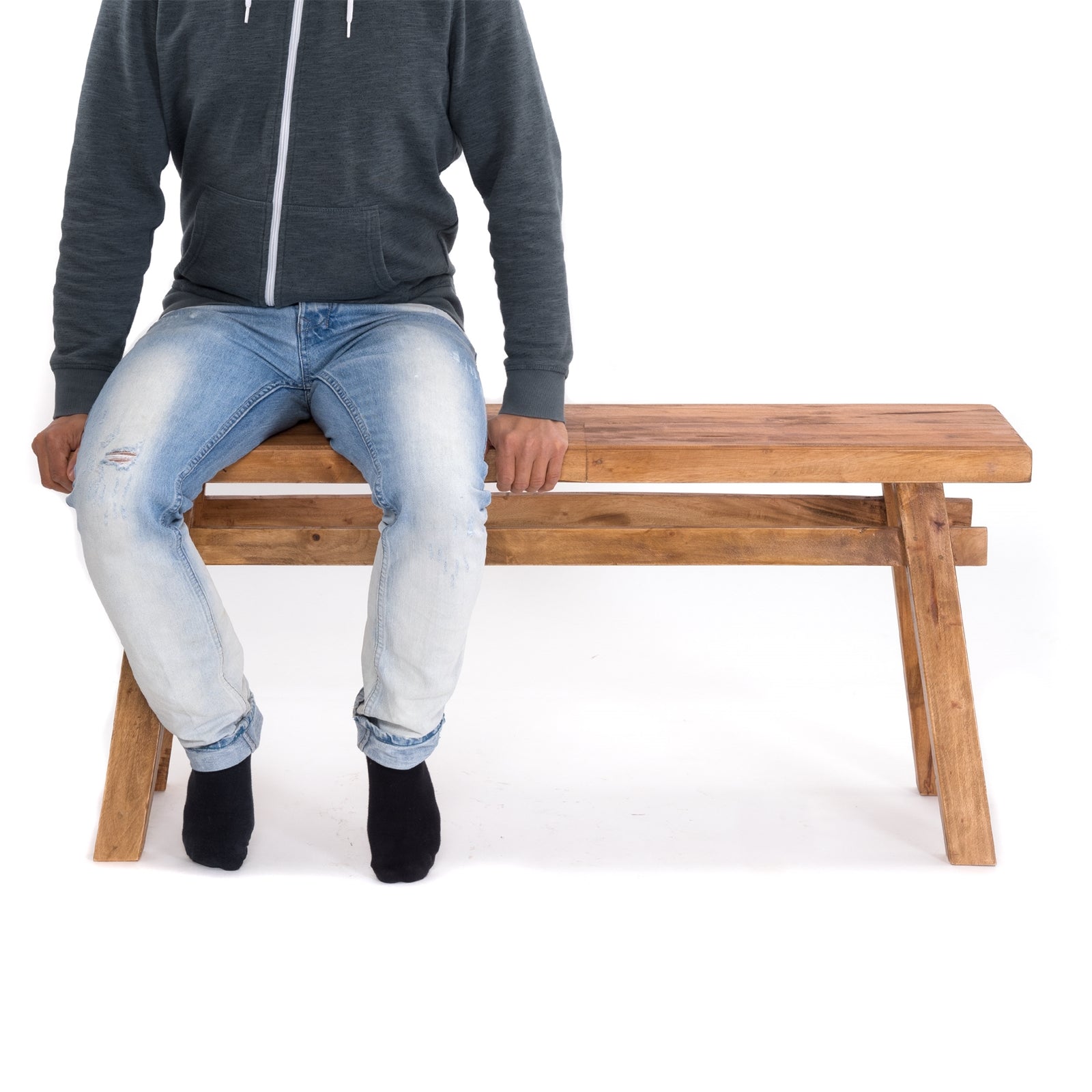 SITZBANK "EAST" | Mahagoni, 118x53x27,5cm (BxHxT) | Holzbank