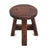 DEKO HOCKER "BERN" | rund, 23,5x20,5 cm (HxB), Mahagoni | Schemel