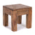 COUCHTISCH SQUARE 30 | Massivholz 30x30cm (HxB) Beistelltisch rustikal