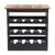 WEINREGAL "RUSTIQUE" | Mahagoni, 70x70x38cm (HxBxT)
