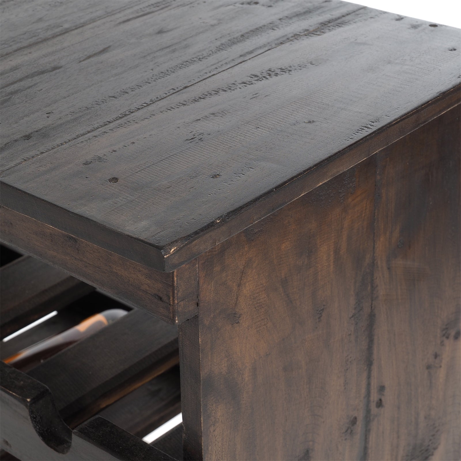 WEINREGAL "RUSTIQUE" | Mahagoni, 70x70x38cm (HxBxT)