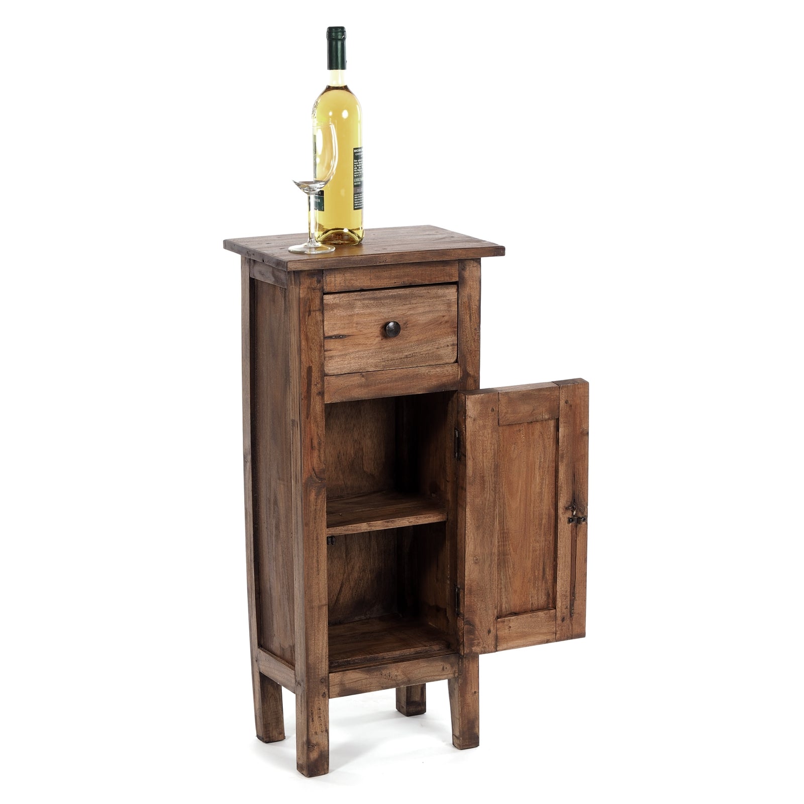 FLURSCHRANK "PLANT 80" | 80x36 cm (HxB) Mahagoni | Telefontisch